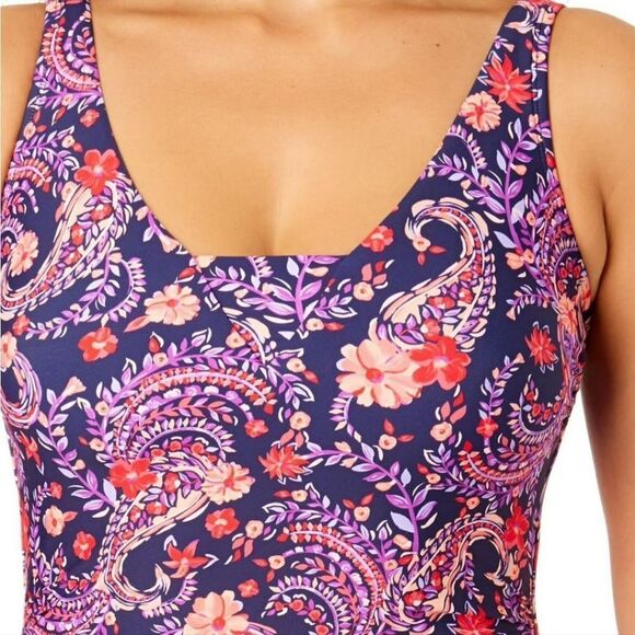 Floral Print One-Piece Swimsuit - Picture 5 of 6